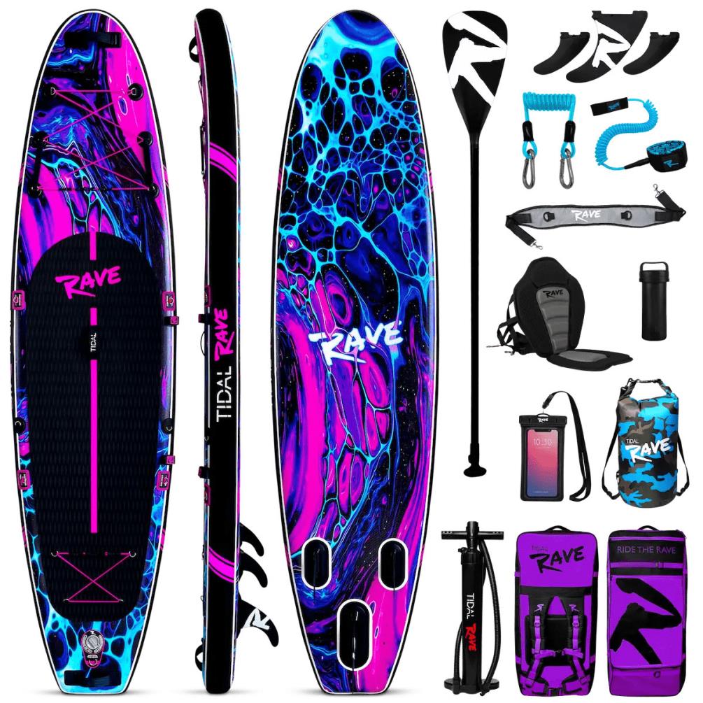 Tidal Rave ACRYLIC Inflatable Paddle Board 10’ 6